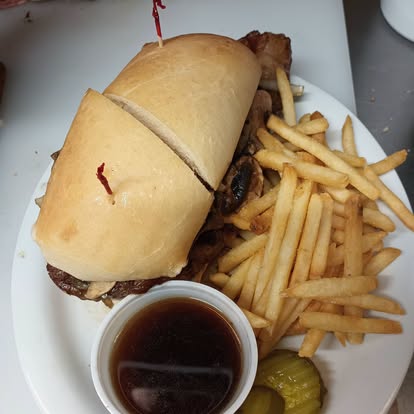Prime Rib French Dip sandwich at Murry's Place